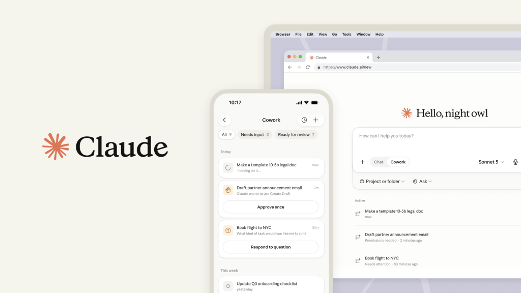 گسترش *Claude Cowork* به وب و موبایل: هوش مصنوعی از کدنویسی به مدیریت اداری می‌رود